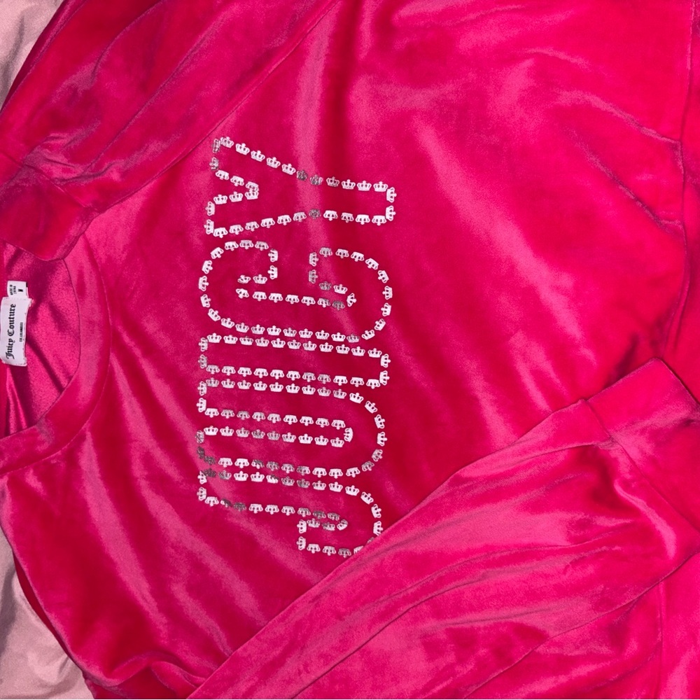 Juicy Couture Fuchsia Velour Top